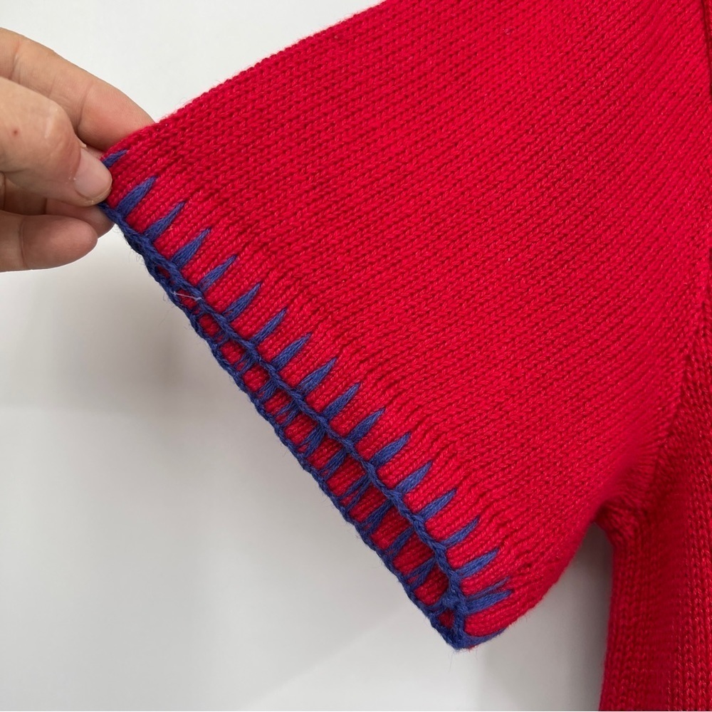 The Quaker Factory VTG Ramie Short Sleeve Lighthouse Roundneck Midi Sweater - Picture 14 of 16